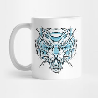 tger head handdrawing Mug